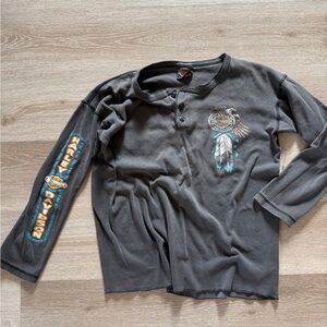 Harley-Davidson Bagnor, Maine women's long sleeve large shirt